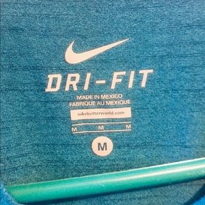 Nike turquoise dri fit T-shirt
